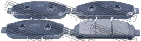 0101-AGV10F FEBEST Комплект тормозных колодок, дисковый тормоз (фото 1)