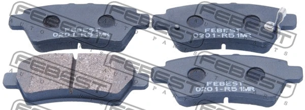 0201-R51MR FEBEST Комплект тормозных колодок, дисковый тормоз (фото 1)