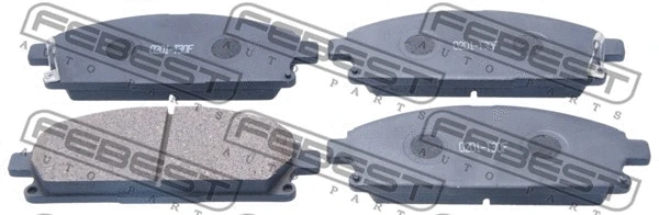 0201-T30F FEBEST Комплект тормозных колодок, дисковый тормоз (фото 1)