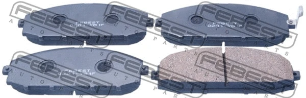 0201-Y61F FEBEST Комплект тормозных колодок, дисковый тормоз (фото 1)
