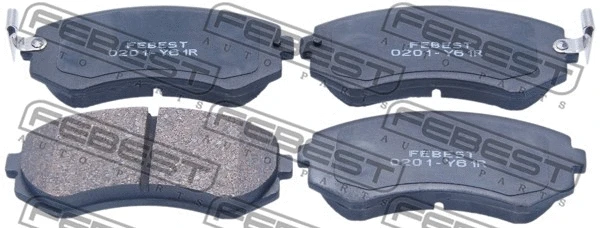 0201-Y61R FEBEST Комплект тормозных колодок, дисковый тормоз (фото 1)