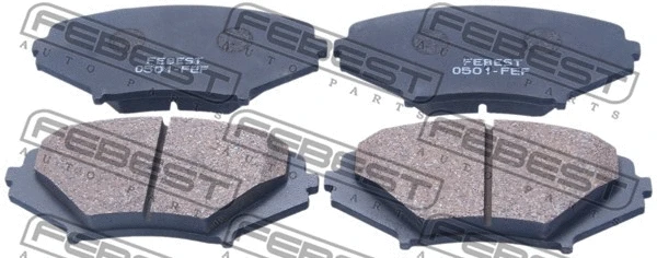 0501-FEF FEBEST Комплект тормозных колодок, дисковый тормоз (фото 1)