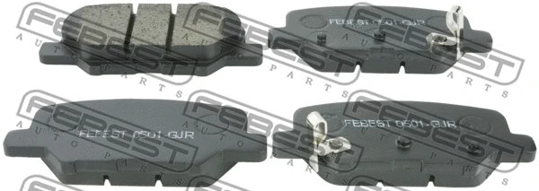 0501-GJR FEBEST Комплект тормозных колодок, дисковый тормоз (фото 1)