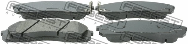 1201-H100F FEBEST Комплект тормозных колодок, дисковый тормоз (фото 1)