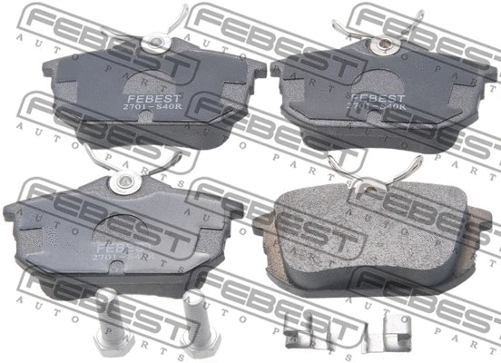 2701-S40R FEBEST Комплект тормозных колодок, дисковый тормоз (фото 1)