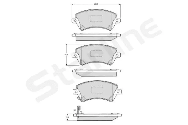 BD S326 STARLINE Комплект тормозных колодок, дисковый тормоз (фото 1)