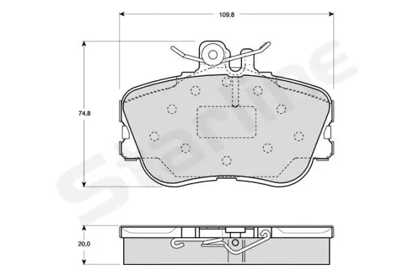 BD S818P STARLINE Комплект тормозных колодок, дисковый тормоз (фото 1)