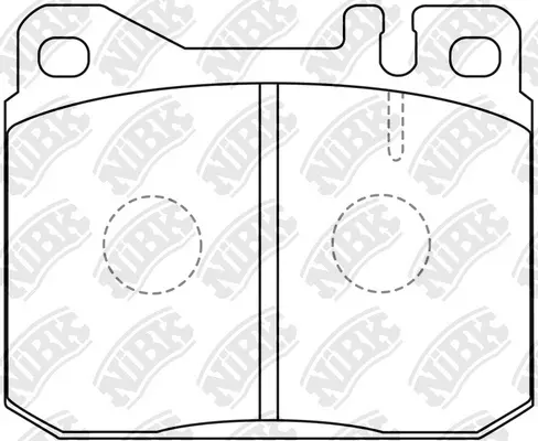 PN0003 NIBK Комплект тормозных колодок, дисковый тормоз (фото 1)