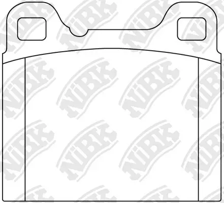 PN0007 NIBK Комплект тормозных колодок, дисковый тормоз (фото 2)