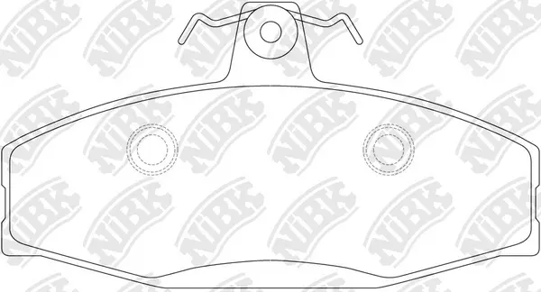 PN0134 NIBK Комплект тормозных колодок, дисковый тормоз (фото 2)