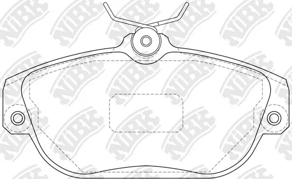 PN0272 NIBK Комплект тормозных колодок, дисковый тормоз (фото 1)