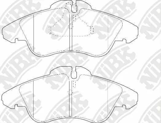 PN0301W NIBK Комплект тормозных колодок, дисковый тормоз (фото 1)