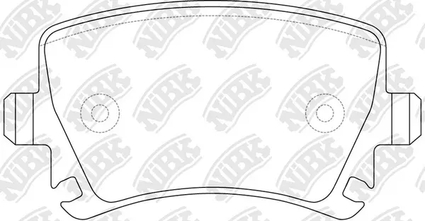 PN0349 NIBK Комплект тормозных колодок, дисковый тормоз (фото 2)