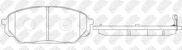 PN0456 NIBK Комплект тормозных колодок, дисковый тормоз (фото 1)