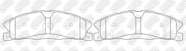 PN0623 NIBK Комплект тормозных колодок, дисковый тормоз (фото 1)