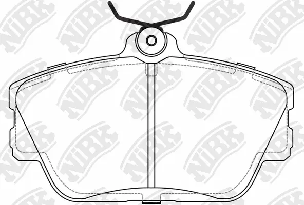 PN0626 NIBK Комплект тормозных колодок, дисковый тормоз (фото 1)
