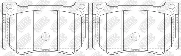 PN0633 NIBK Комплект тормозных колодок, дисковый тормоз (фото 1)