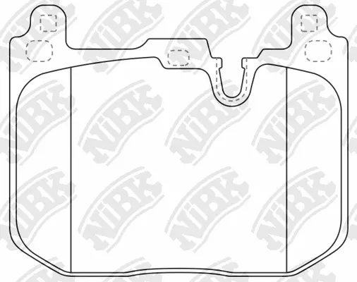 PN0672 NIBK Комплект тормозных колодок, дисковый тормоз (фото 1)