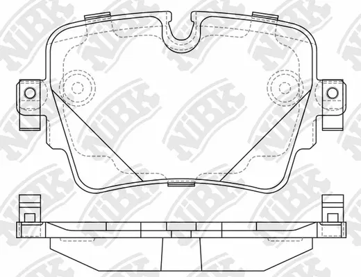 PN0723 NIBK Комплект тормозных колодок, дисковый тормоз (фото 1)