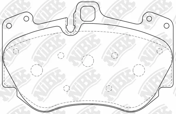 PN0726 NIBK Комплект тормозных колодок, дисковый тормоз (фото 1)