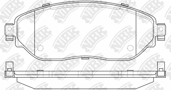 PN0729 NIBK Комплект тормозных колодок, дисковый тормоз (фото 1)