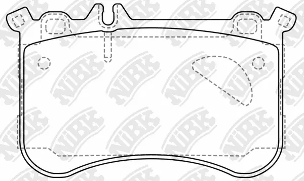 PN0741 NIBK Комплект тормозных колодок, дисковый тормоз (фото 1)