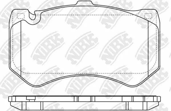 PN0745 NIBK Комплект тормозных колодок, дисковый тормоз (фото 1)