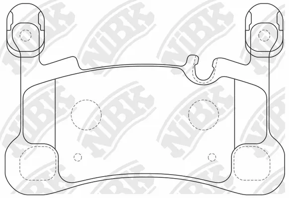 PN0864 NIBK Комплект тормозных колодок, дисковый тормоз (фото 1)