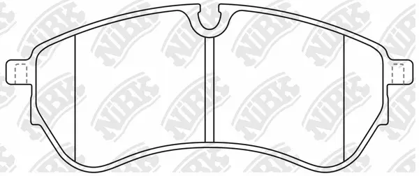 PN0869 NIBK Комплект тормозных колодок, дисковый тормоз (фото 1)