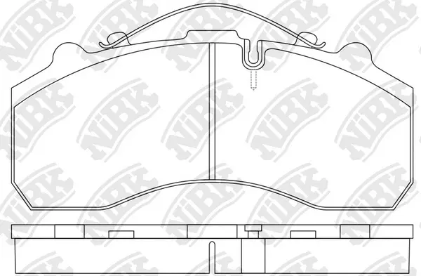 PN0908 NIBK Комплект тормозных колодок, дисковый тормоз (фото 2)
