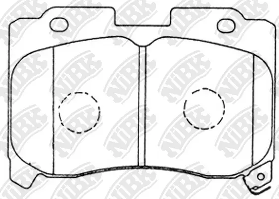 PN1360 NIBK Комплект тормозных колодок, дисковый тормоз (фото 1)