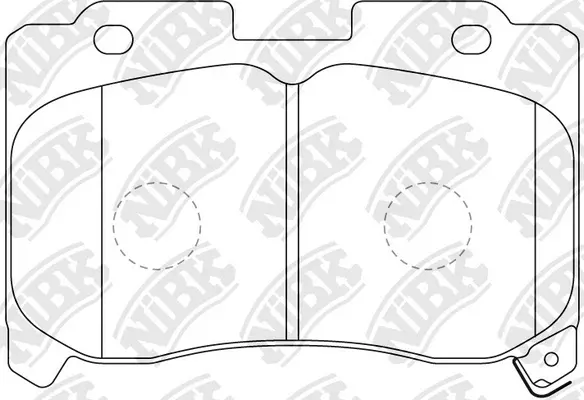 PN1360 NIBK Комплект тормозных колодок, дисковый тормоз (фото 2)