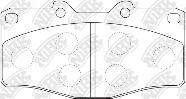 PN1393 NIBK Комплект тормозных колодок, дисковый тормоз (фото 1)