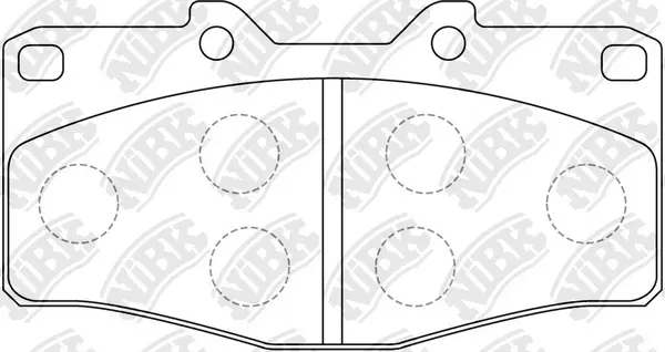 PN1393 NIBK Комплект тормозных колодок, дисковый тормоз (фото 2)