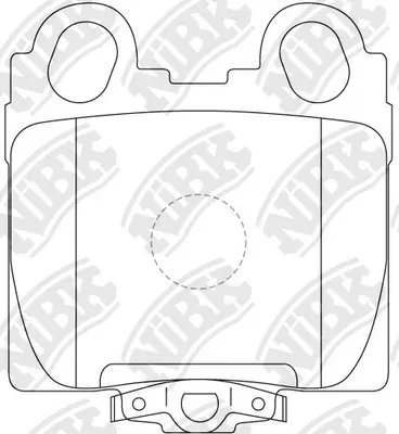 PN1421 NIBK Комплект тормозных колодок, дисковый тормоз (фото 1)