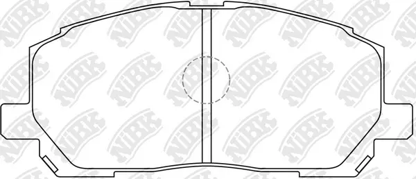 PN1457 NIBK Комплект тормозных колодок, дисковый тормоз (фото 2)