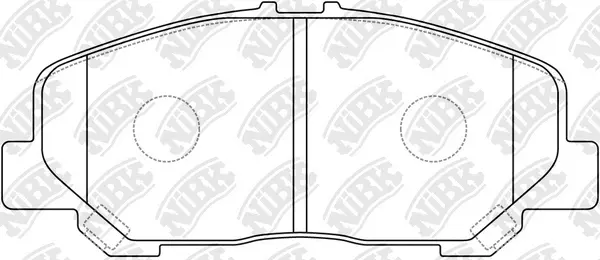 PN1527 NIBK Комплект тормозных колодок, дисковый тормоз (фото 1)