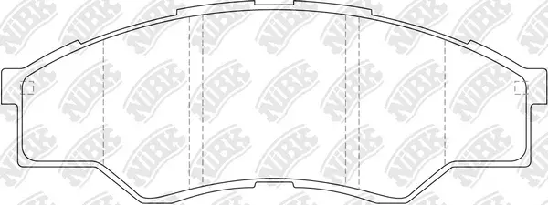 PN1801 NIBK Комплект тормозных колодок, дисковый тормоз (фото 1)