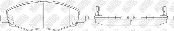 PN1831 NIBK Комплект тормозных колодок, дисковый тормоз (фото 1)