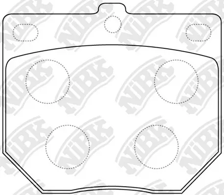 PN2034 NIBK Комплект тормозных колодок, дисковый тормоз (фото 1)