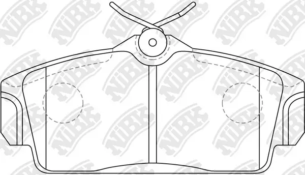 PN2230 NIBK Комплект тормозных колодок, дисковый тормоз (фото 2)