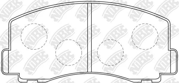 PN3115 NIBK Комплект тормозных колодок, дисковый тормоз (фото 1)