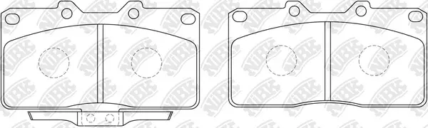 PN3352 NIBK Комплект тормозных колодок, дисковый тормоз (фото 1)