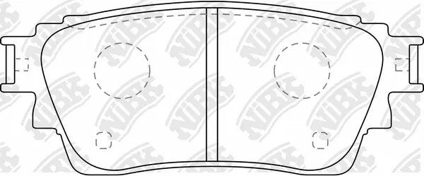 PN3815 NIBK Комплект тормозных колодок, дисковый тормоз (фото 2)