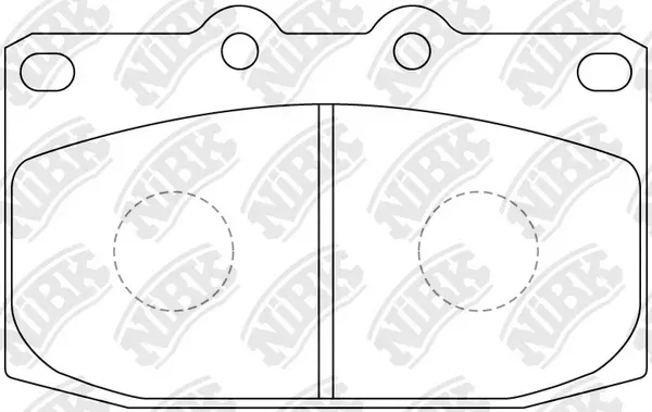 PN5279 NIBK Комплект тормозных колодок, дисковый тормоз (фото 1)