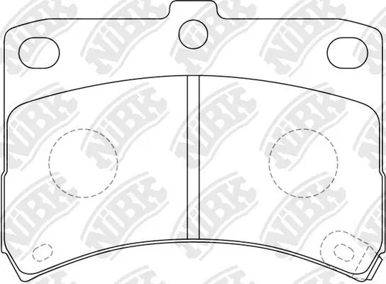 PN6429 NIBK Комплект тормозных колодок, дисковый тормоз (фото 1)