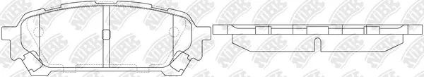 PN7801 NIBK Комплект тормозных колодок, дисковый тормоз (фото 1)