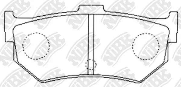 PN8076 NIBK Комплект тормозных колодок, дисковый тормоз (фото 1)