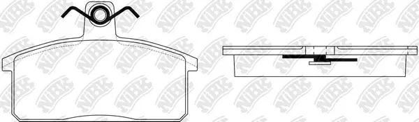 PN9201 NIBK Комплект тормозных колодок, дисковый тормоз (фото 1)