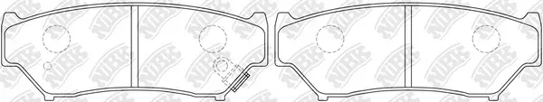 PN9301 NIBK Комплект тормозных колодок, дисковый тормоз (фото 1)